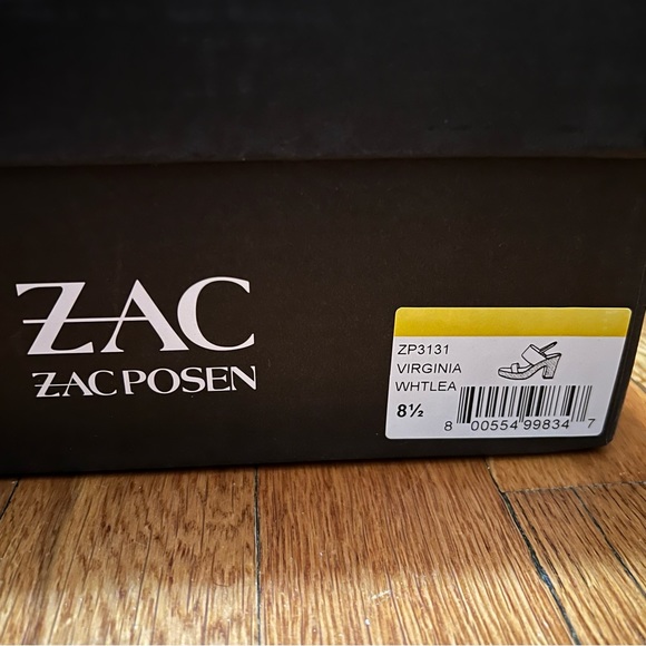 ZAC Zac Posen Virginia Block Platform Heel Slingback Sandals New In Box NWT - Picture 5 of 12